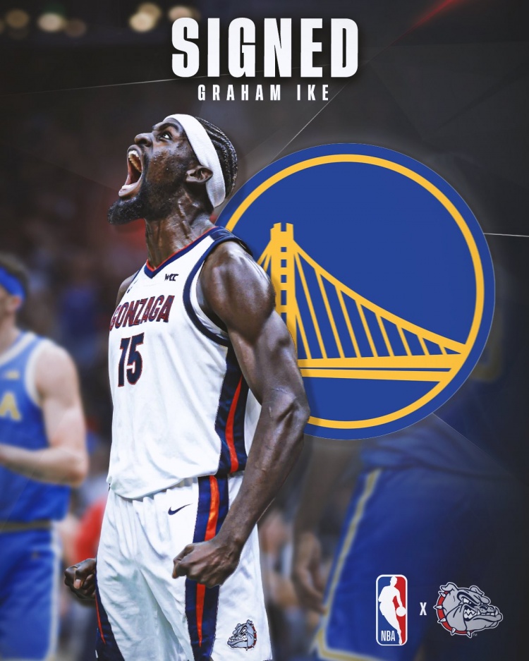 名记:勇士将用最后一个双向名额签约2米06锋线艾克 名记:勇士将用最后一个双向名额签约2米06锋线艾克