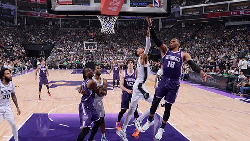 [腾讯全场集锦]🏀马刺7人上双大胜国王 文班三节打卡18+8 威少助攻升至历史第5