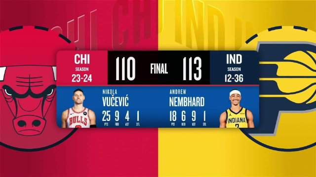 01月29日NBA常规赛 公牛 - 步行者 全场录像